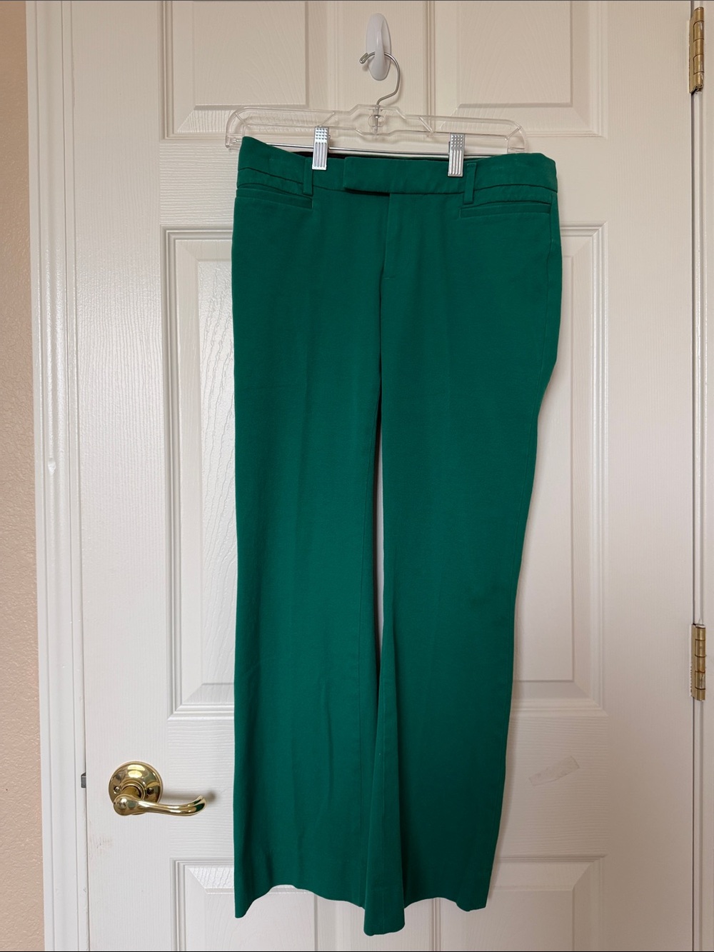 GAP Wide-Leg Dress Pants in Deep Green